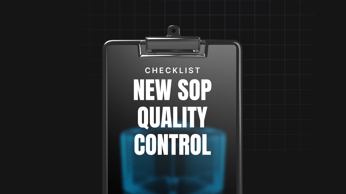 New SOP Documentation Quality Control